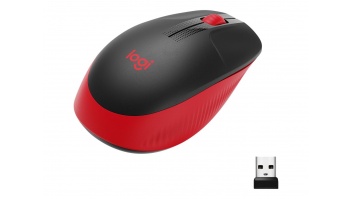 Logitech | Full size Mouse | M190 | Wireless | USB | Red