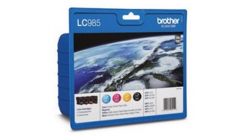 Brother LC985VALBP Multipack | Ink Cartridge | Black, Cyan, Magenta, Yellow