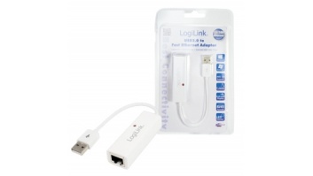 Logilink | Fast Ethernet USB 2.0 to RJ45 Adapter: | 0.115 m | White | USB-A to RJ45