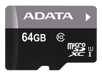 ADATA | Premier | UHS-I | 64 GB | MicroSDXC | Flash memory class 10 | Adapter