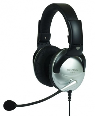 Koss | Headphones | SB45 | Wired | On-Ear | Microphone | Noise canceling | Silver/Black