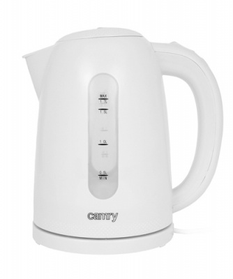 Camry | Kettle | CR 1254 | Standard | 2200 W | 1.7 L | Plastic | 360° rotational base | White