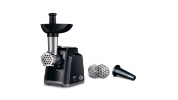 TEFAL | Meat mincer | NE105838 | Black | 1400 W | Number of speeds 1 | Throughput (kg/min) 1.7 | The set includes 3 stainless steel sieves for medium or coarse grinding.