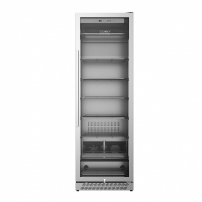 Caso | Dry aging cabinet with compressor technology | DryAged Master 380 Pro | Energy efficiency class Not apply | Free standing | Bottles capacity Not apply | Cooling type  Compressor technology | Stainless steel