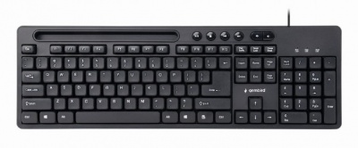 Gembird | Multimedia keyboard with phone stand | KB-UM-108 | Multimedia | Wired | US | Black