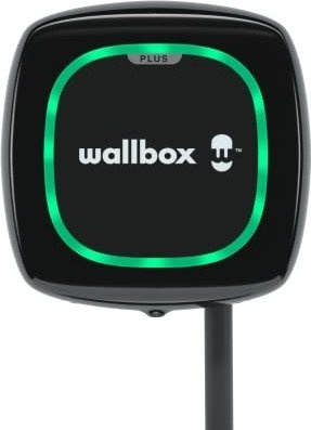 Wallbox | Pulsar Plus Electric Vehicle charger, 7 meter cable Type 2, 11kW, RCD(DC Leakage) + OCPP | 11 kW | Wi-Fi, Bluetooth | 7 m | Black