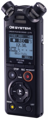 Olympus | Linear PCM Recorder | LS-P5 | Black | Microphone connection | MP3 playback | Rechargeable | FLAC / PCM (WAV) / MP3 | 59 Hrs 35 min | Stereo