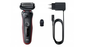 Braun | Shaver | 51-R1000s | Operating time (max) 50 min | Wet & Dry | Black/Red