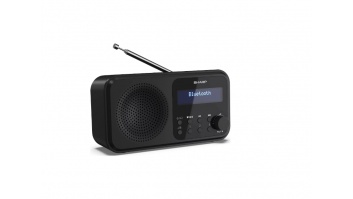 Sharp DR-P420(BK) Tokyo Portable Digital Radio, FM/DAB/DAB+, Bluetooth 5.0, USB or Battery Powered, Midnight Black | Sharp | Tokyo Portable Digital Radio | DR-P420(BK) | Midnight Black | USB port | Bluetooth | FM radio | Headphone out