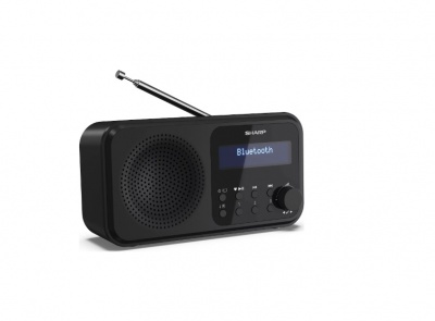 Sharp DR-P420(BK) Tokyo Portable Digital Radio, FM/DAB/DAB+, Bluetooth 5.0, USB or Battery Powered, Midnight Black | Sharp | Tokyo Portable Digital Radio | DR-P420(BK) | Midnight Black | USB port | Bluetooth | FM radio | Headphone out