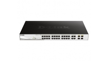 D-Link | 28-Port Gigabit Smart Managed PoE Switch | DGS-1210-28P | Managed L2+ | Desktop | Power supply type External