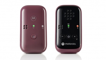 Motorola | Travel Audio Baby Monitor | PIP12 | Crystal-clear HD sound; 10 hours of battery life; The portable, magnetic design powers off the units automatically | Burgundy