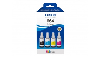 Epson 664 EcoTank 4-colour multipack | Epson C13T66464A | Epson 664 EcoTank 4-colour multipack | Ink tank | Black, yellow, cyan, magenta