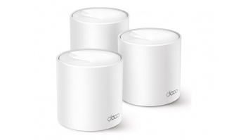 AX1500 Whole Home Mesh Wi-Fi 6 System | Deco X10 (3-pack) | 802.11ax | 10/100/1000 Mbit/s | Ethernet LAN (RJ-45) ports 1 | Mesh Support Yes | MU-MiMO Yes | No mobile broadband | Antenna type Internal