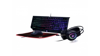 Gembird | 4-in-1 Backlight Gaming Kit "Phantom" | GGS-UMGL4-01 | Gaming Kit | Wired | US | USB