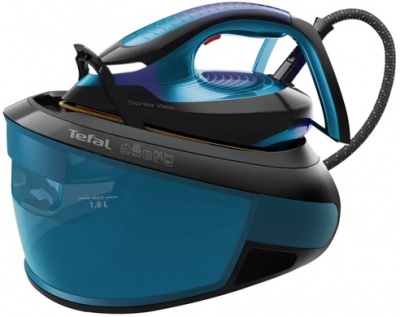 Tefal SV8151 Express Vision Ironing System, Blue/Black | TEFAL