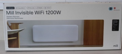 SALE OUT. Mill PA1200WIFI3 GEN3 1200W Panel Heater, Thermostat, Millheat APP+WiFi, Steel front, White, UNPACKED, USED, SCRATCHED ON BACK AND SCREEN, MISSING PROTECTIVE PACKAGING | Mill | Heater | PA1200WIFI3 | Panel Heater | 1200 W | Suitable for rooms up