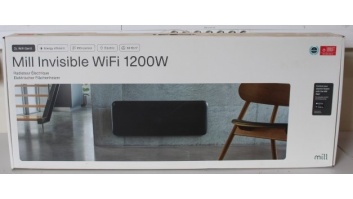 SALE OUT. Mill PA1200WIFI3B WiFi Gen3 Panel Heater, Steel Front, Aluminium, Power 1200 W, Room size 14-18 m2, Black,  UNPACKED, USED, SCRATCHED BACK, DENT ON TOP | Heater | PA1200WIFI3B WiFi Gen3 | Panel Heater | Power 1200 W | Black | UNPACKED, USED, SCR