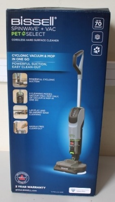 SALE OUT. Bissell SpinWave®+ Vac PET Select, Cordless Hard Surface Cleaner, Handstick,  DAMAGED PACKAGING, UNPACKED, USED, SCRATCHED | Hard Surface Cleaner | SpinWave®+ Vac PET Select | Cordless operating | Handstick | Washing function | 25.9 V | Operatin