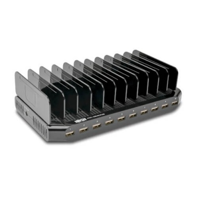 Tripp Lite | 10 Port USB Charging Station with Adjustable Storage | U280-010-ST-CEE | 96 W