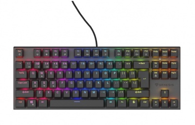 THOR 303 | Mechanical Gaming Keyboard | Wired | US | Black | USB Type-A | Outemu Peach Silent