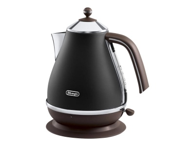 Delonghi | Icona Vintage | KBOV2001BK | Standard kettle | 2000 W | 1.7 L | Stainless steel | 360° rotational base | Black