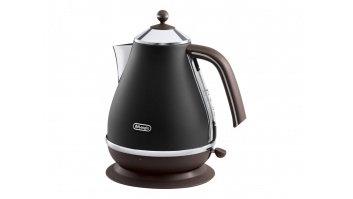 Delonghi | Icona Vintage | KBOV2001BK | Standard kettle | 2000 W | 1.7 L | Stainless steel | 360° rotational base | Black