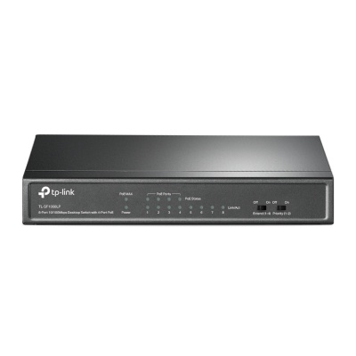 TP-LINK | Switch | TL-SF1008LP | Unmanaged | Desktop | 10/100 Mbps (RJ-45) ports quantity 8 | PoE ports quantity 4 | Power supply type External