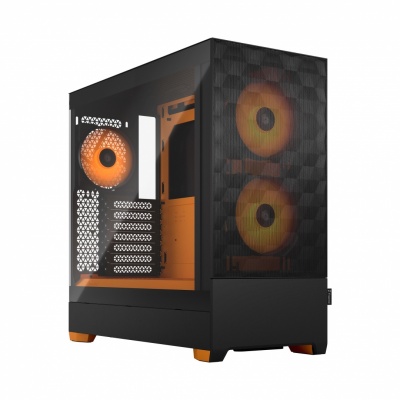 Fractal Design | Pop Air RGB | Side window | Orange Core TG Clear Tint | ATX, mATX, Mini ITX | Power supply included No | ATX