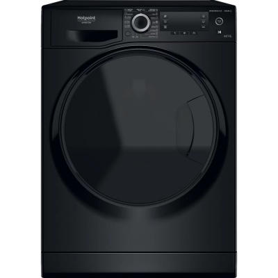 Hotpoint | Washing Machine With Dryer | NDD 11725 BDA EE | Energy efficiency class E | Front loading | Washing capacity 11 kg | 1551 RPM | Depth 61 cm | Width 60 cm | Display | LCD | Drying system | Drying capacity 7 kg | Steam function | Black