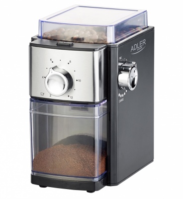 Adler | Coffee Grinder | AD 4448 | 300 W | Coffee beans capacity 250 g | Number of cups 12 per container pc(s) | Black