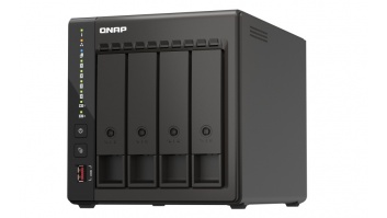 QNAP | 4-Bay desktop NAS | TS-453E-8G | Up to 4 HDD/SSD Hot-Swap | Intel Celeron | J6412 Quad-Core | Processor frequency 2.6 GHz | 8 GB