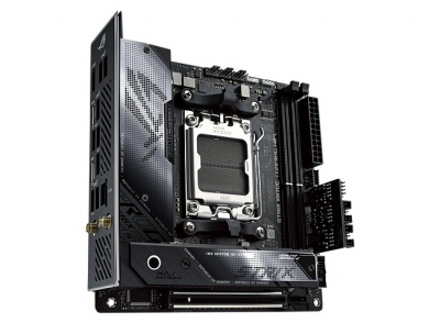 Asus | ROG STRIX X670E-I GAMING WIFI | Processor family AMD | Processor socket AM5 | DDR5 DIMM | Memory slots 2 | Supported hard disk drive interfaces SATA, M.2 | Number of SATA connectors 2 | Chipset  AMD X670 | Mini-ITX