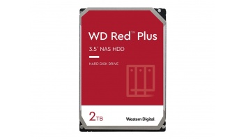 Western Digital | Red Plus NAS Hard Drive | WD20EFPX | 5400 RPM | 2000 GB | 64 MB