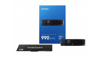 Samsung | 990 EVO | 2000 GB | SSD form factor M.2 2280 | SSD interface NVMe | Read speed 5000 MB/s | Write speed 4200 MB/s