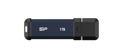 SILICON POWER Portable SSD MS60 Discover Future-Forward SSD, 1TB, Blue