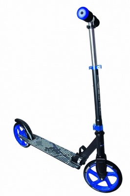 Akcija! Muuwmi Aluminium Scooter skrejritenis 200 mm, melns/zils