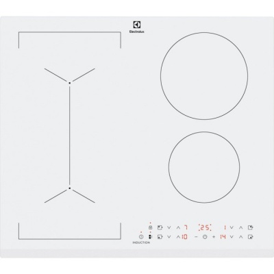 Electrolux indukcijas plīts virsma, iebūv., balta