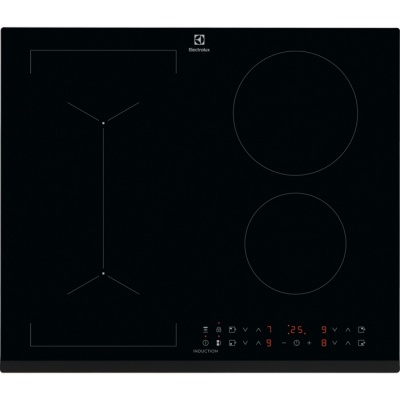 Electrolux indukcijas plīts virsma, iebūv., melna