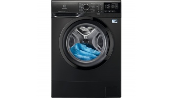 Akcija! Electrolux šaurā veļas mazg.mašīna (front.ielāde), 6 kg, melna