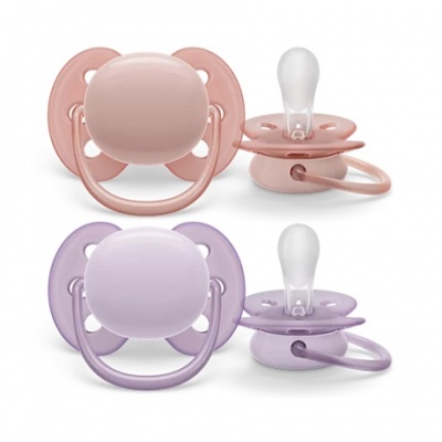 Philips Avent māneklītis Ultra soft Neutral, 0-6M (2 gab), meitenēm