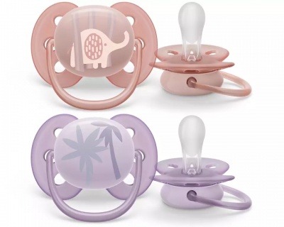 Philips Avent māneklītis Ultra soft DECO, 0-6M (2 gab), meitenēm