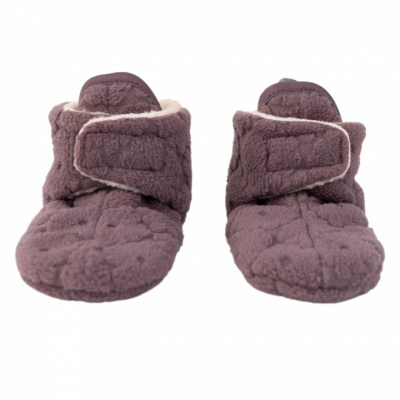 Lodger Slipper Folklore Fleece čībiņas, Mauve, 6-12m