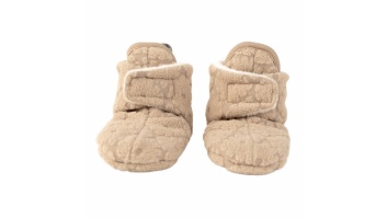 Lodger Slipper Folklore Fleece čībiņas, Beige, 12-18m