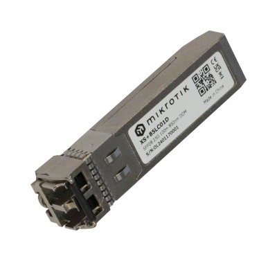 MikroTik SFP28 Module | XS+85LC01D | Dual LC UPC | 10000/25000 Mbit/s | Maximum transfer distance 100 m