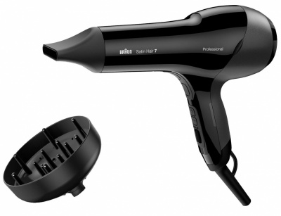 Braun | Hair Dryer | HD785 Satin Hair 7 SensoDryer | 2000 W | Number of temperature settings 4 | Ionic function | Diffuser nozzle | Black