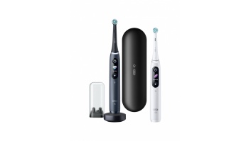 Oral-B | Electric Toothbrush | iO8 Series Duo | Rechargeable | For adults | Number of brush heads included 2 | Number of teeth brushing modes 6 | Black Onyx/White