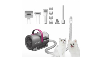 PETKIT | Air Clipper Pet Grooming Vacuum Kit 5in1 | LM4 | Grey/White