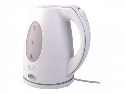 Adler | Kettle | AD 1207 | Standard | 2000 W | 1.5 L | Plastic | 360° rotational base | White