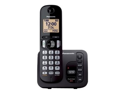 Panasonic | Cordless | KX-TGC220FXB | Built-in display | Caller ID | Black | Phonebook capacity 50 entries | Speakerphone